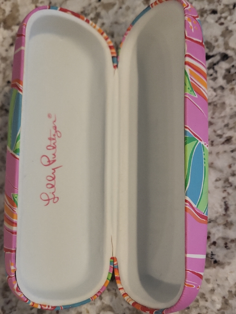 Lilly Pulitzer Pink Floral Pattern Sunglasses Case - Picture 5 of 5